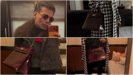 Karan Johar Spotted with an Impossible-to-Find Hermès Kelly 40 in Shiny Porosus Crocodile Bordeaux — Sourced by ELITE Xclusive