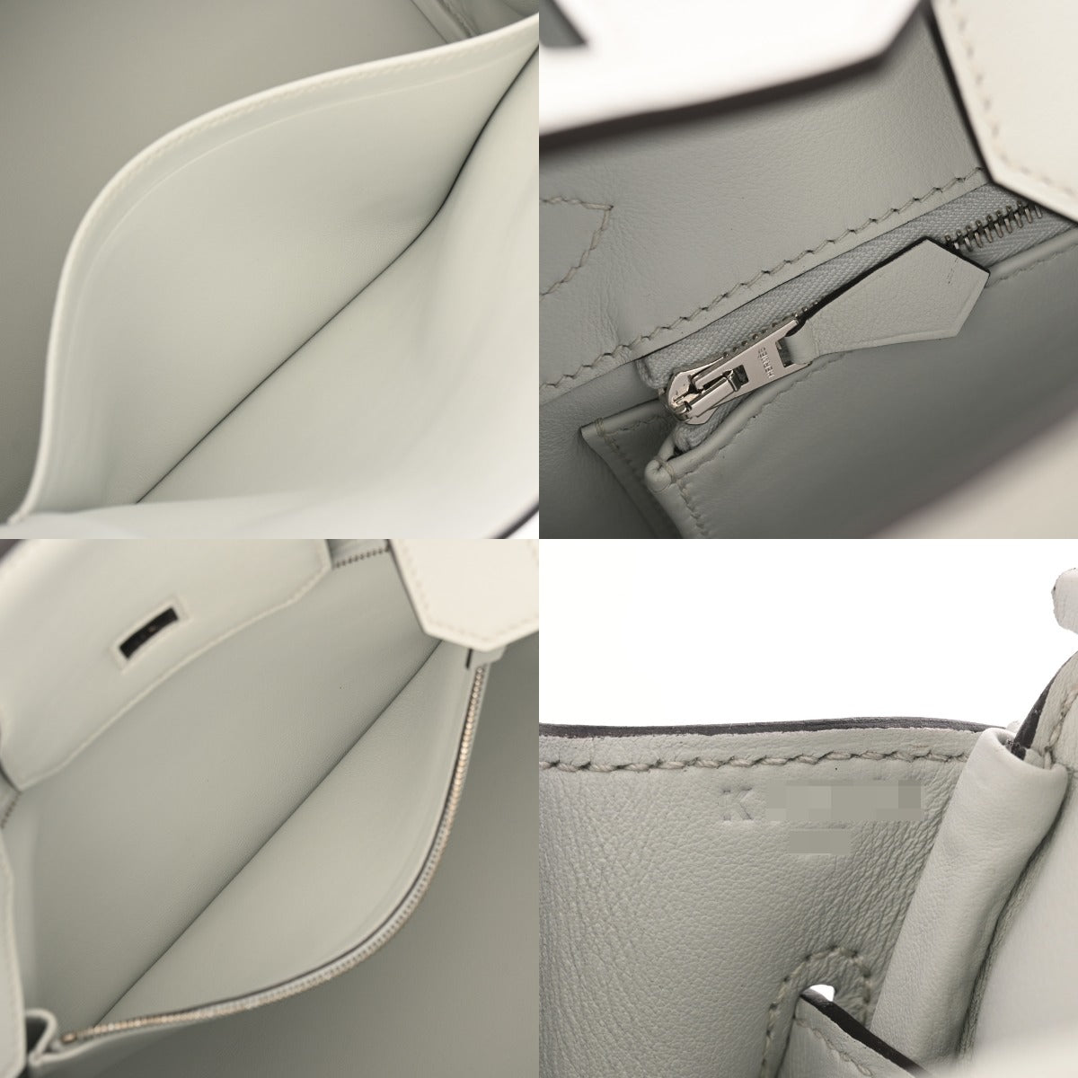 BIRKIN 30 ECRU/GRIS CANVAS / TOILE H