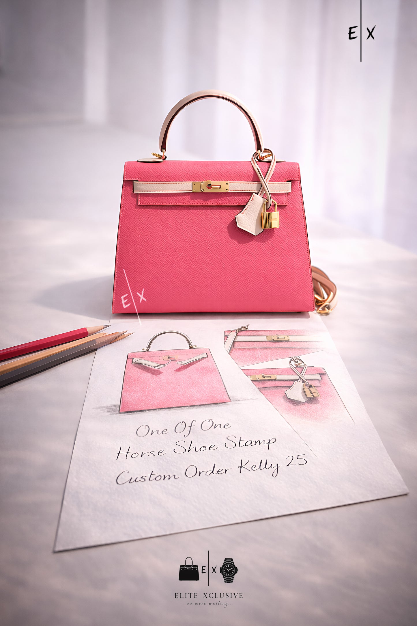 Custom Horse Shoe Stamp (HSS) Kelly 25