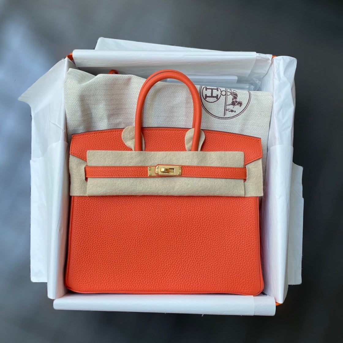 BIRKIN 25 FEU (Orange)